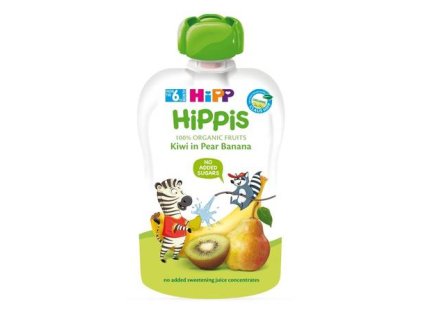 HiPP BIO 100% ovoce Hruška Banán Kiwi 100 g