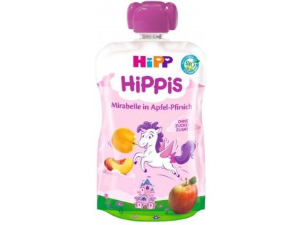 HiPP BIO 100% ovoce Jablko Broskev Mirabelka 100 g