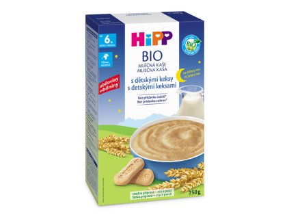 HiPP na noc BIO s dětskými keksy 250g