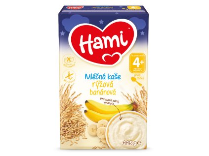 Hami mléčná kaše rýžová banánová DN 225g 4M