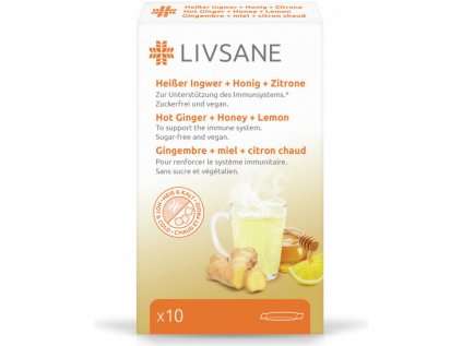 Livsane Horký nápoj v prášku citronový 10 sáčků