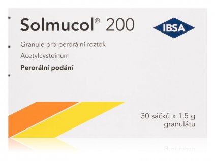 SOLMUCOL 200MG perorální GRA SOL SCC 30