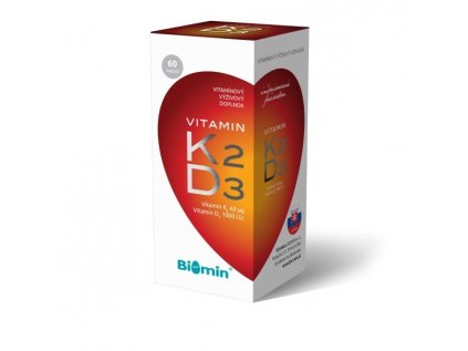 Biomin Vitamin K2+ D3 1000 I.U. 30 kapslí