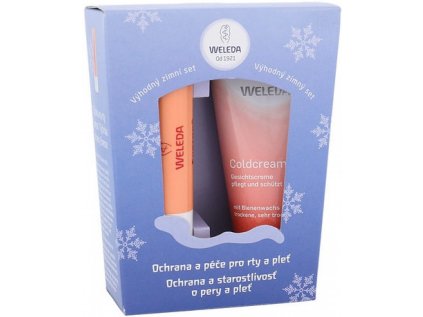 Weleda výživný krém Coldcream 30 ml + Tyčinka na rty Everon 4,8 g dárková sada