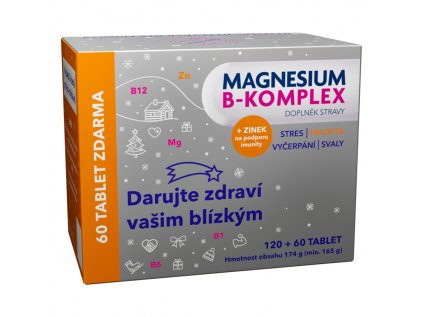 Glenmark Magnesium B komplex VÁNOCE 180 tablet