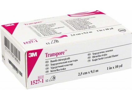 3M Transpore transp.náplast 2.5cmx9.1m 12ks