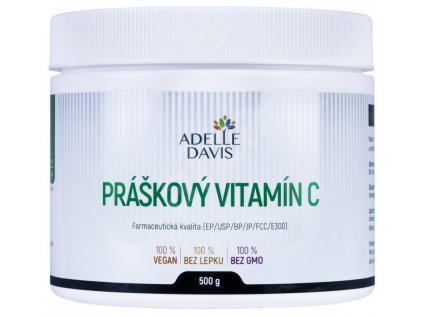 Adelle Davis Práškový vitamín C 500g