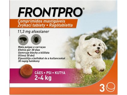 Frontpro 11,3 mg 2 4kg žvýkací 3 tbl
