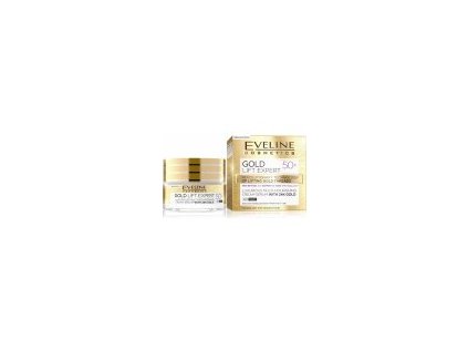 26756 eveline cosmetics gold lift expert luxusni multi vyzivny krem serum 50 50 ml