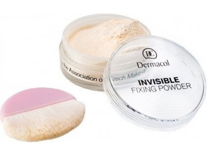 Dermacol Invisible Fixing Powder Transparentní fixační pudr Natural 13,5 g