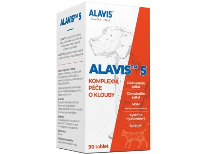 Alavis 5 Kloubní přípravek pro psy a kočky 90 tablet