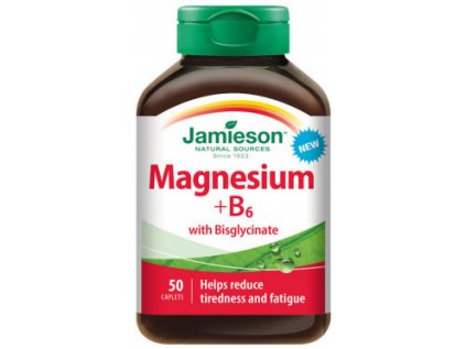 Jamieson Hořčík+vitamín B6 s bisglycinátem 50 tablet