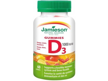 Jamieson Vitamin D3 Gummies 60 žvýkacích tablet