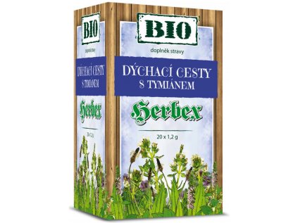 Herbex Bio Dýchací cesty s tymiánem 20 x 1.2 g