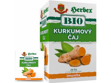 Herbex Bio Kurkumový čaj n.s.20 x 1,5 g