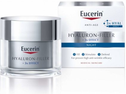 Eucerin Hyaluron Filler+3 x Effect noční krém 50 ml