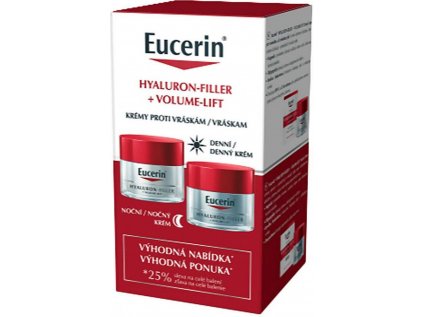 Eucerin Hyaluron Filler + Vol. den + noc krém 2 x 50 ml 2023