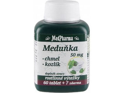 MedPharma Meduňka + Chmel + Kozlík 67 tablet