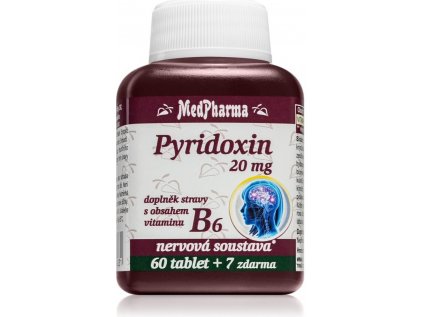 MedPharma Pyridoxin vitamin B6 20 mg 67 tablet