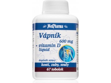 MedPharma Vápník 600 mg + Vitamín D3 67 tablet