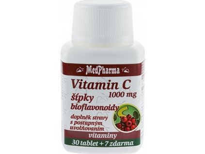 MedPharma Vitamín C 1000 mg s šípky 37 tablet