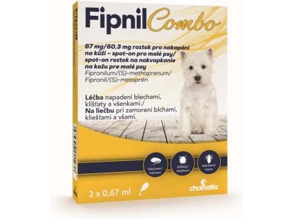 Fipnil Combo Spot on Dog S 67 60,3 mg 3 x 0,67 ml