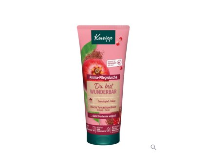 Screenshot 2024 09 11 at 15 01 37 Kneipp sprchový gel You are wonderful! s ovocnou vůní a přírodními výtažky z granátového jablka a kakaa během sprchování příjemně zvláční pokožku celého těla. HARTMANN direct