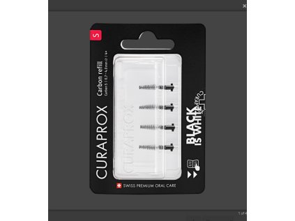 Screenshot 2025 01 10 at 11 31 20 Black is White carbon S refill 4ks Curaprox B2B portál pro profesionály