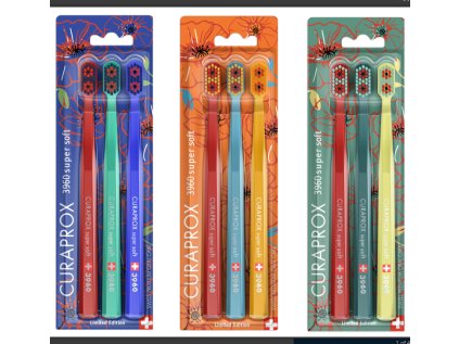 Curaprox CS 3960 Super soft 3ks Poppies