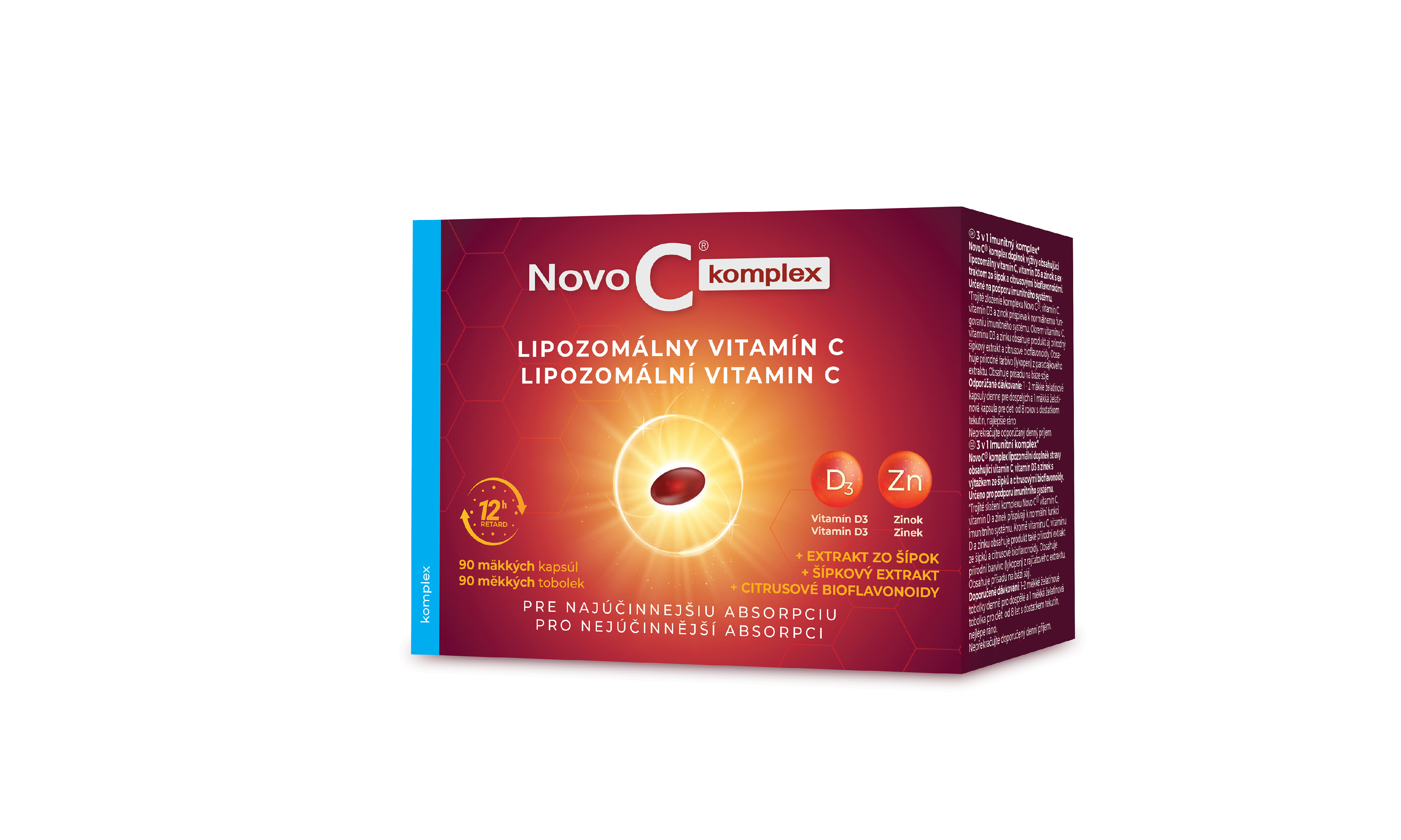 Novo C komplex Lipozomální vitamín C tob.90