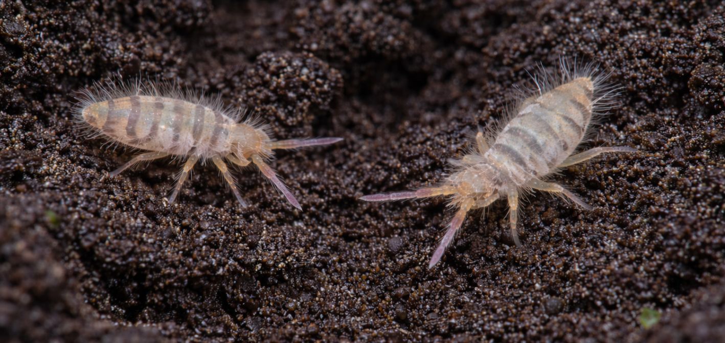 Chvostoskoky – skákajúci hmyz v pôde izbových rastlín: škodca alebo pomocník?