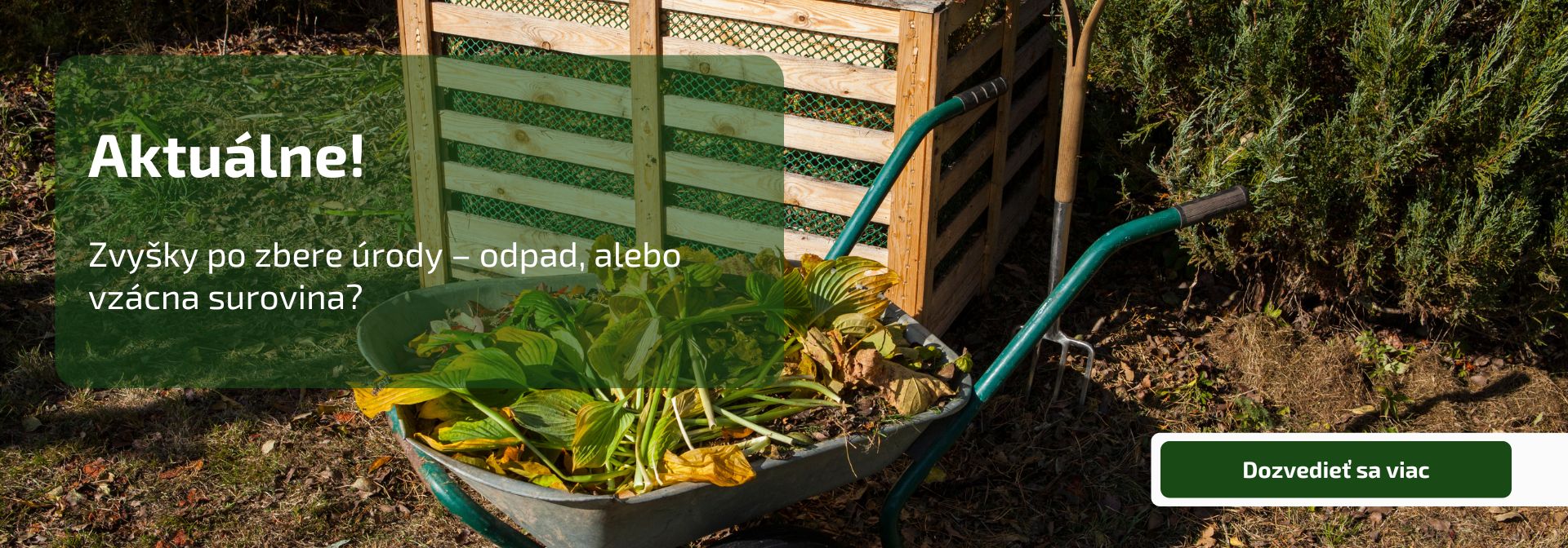 Zvyšky po zbere úrody – odpad, alebo vzácna surovina?