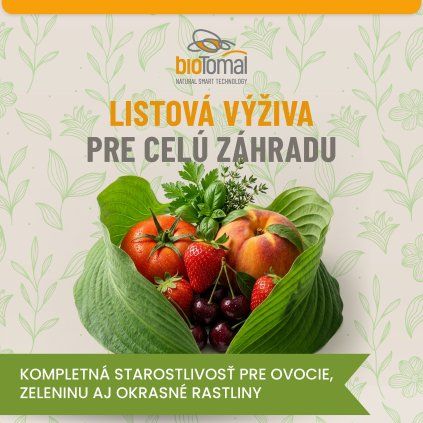 Listová výživa pre celú záhradu