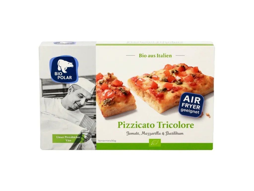 Biopolar Pizzicato mražená pizza tricolore 150 g bio  BIO VEGETARIAN