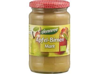 Dennree Jablečné pyré s hruškou 360g  BIO VEGAN