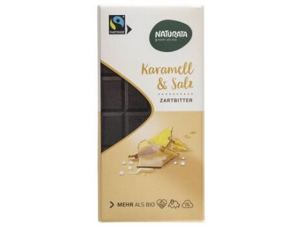 Naturata Čokoláda hořká karamel 100g bio  BIO VEGETARIAN BEZLEPEK