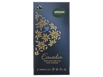 Naturata Čokoláda mléčná Ekvádor 100g bio  BIO VEGETARIAN BEZLEPEK