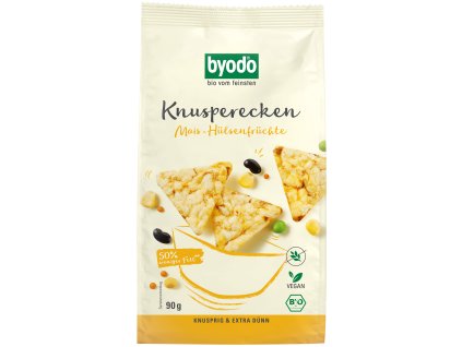 Byodo Kukuřičné křupavé chlebíčky s luštěninami  90 g bio  BIO VEGAN BEZLEPEK