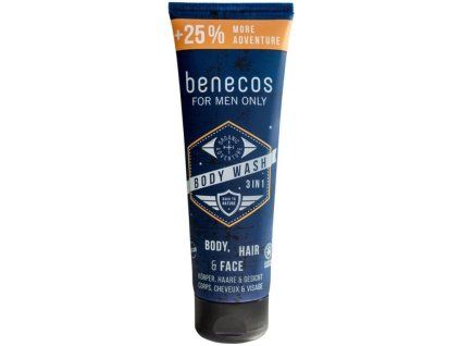 Benecos Sprchový gel pro muže 3v1 200ml eco  ECO VEGAN