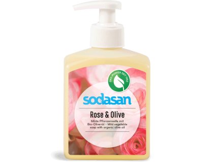 Sodasan Mýdlo tekuté růže a oliva 300ml eco  ECO VEGAN