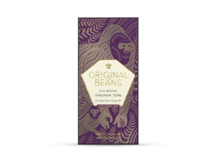 Original Beans Čokoláda Cru Virunga 70g bio  BIO VEGAN