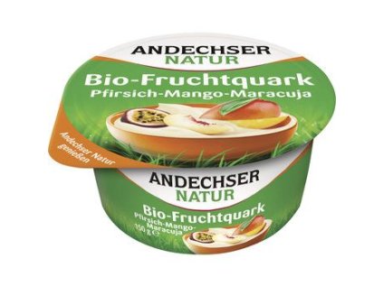 Andechser Natur Tvaroh broskev, mango, maracuja 150g bio  BIO VEGETARIAN