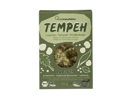 Tempehmanufaktur Tempeh z lupiny s bylinkami 170g bio  BIO VEGAN