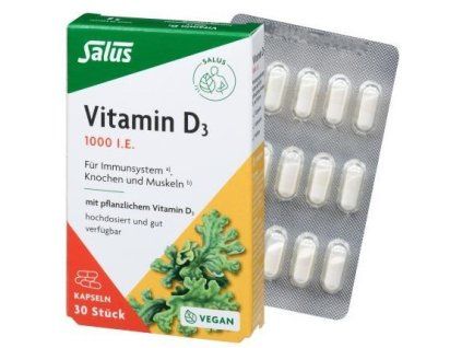 Salus Vitamin D3 1000I.U. 30 tbl  VEGAN BEZLEPEK