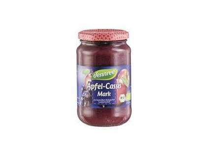 Dennree Jablečné pyré s černým rybízem 360g bio  BIO VEGAN