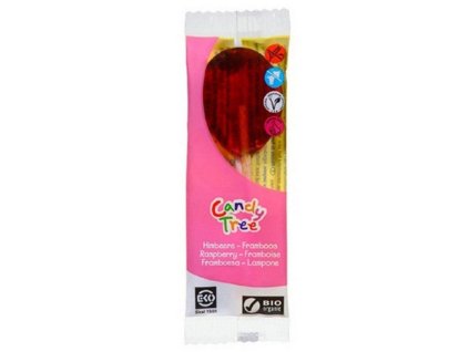 Candy Tree Lízátko malina 13g bio  BIO VEGAN BEZLEPEK