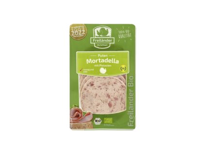 Freiländer Krůtí mortadella s pistáciemi 80 g bio  BIO
