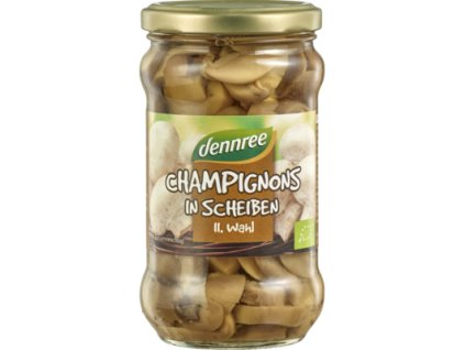 Dennree Žampióny krájené 280 g bio  BIO VEGAN