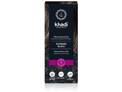 Khadi Černá barva na vlasy 100g eco  ECO VEGAN