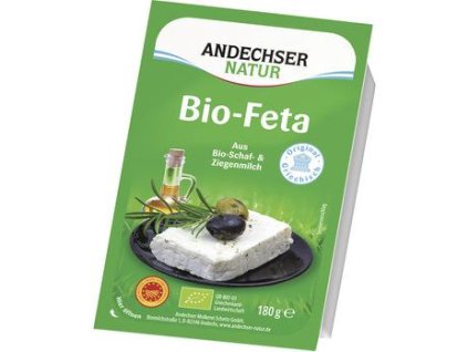 Andechser Natur Feta řecký sýr 180g bio  BIO VEGETARIAN